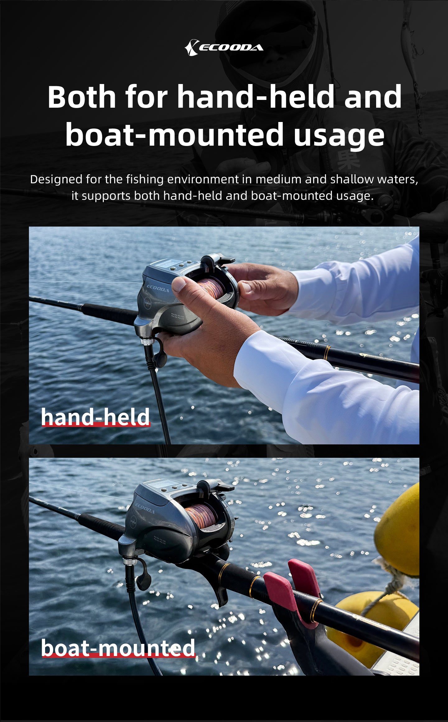 Ecooda Dusk Blade Double-Duty Boat Fishing Rod