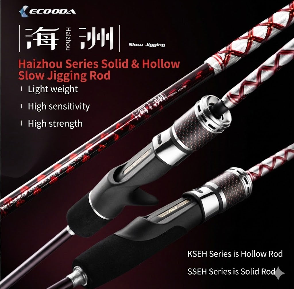 Haizhou Series Solid & Hollow Slow Jigging Rod Specifications