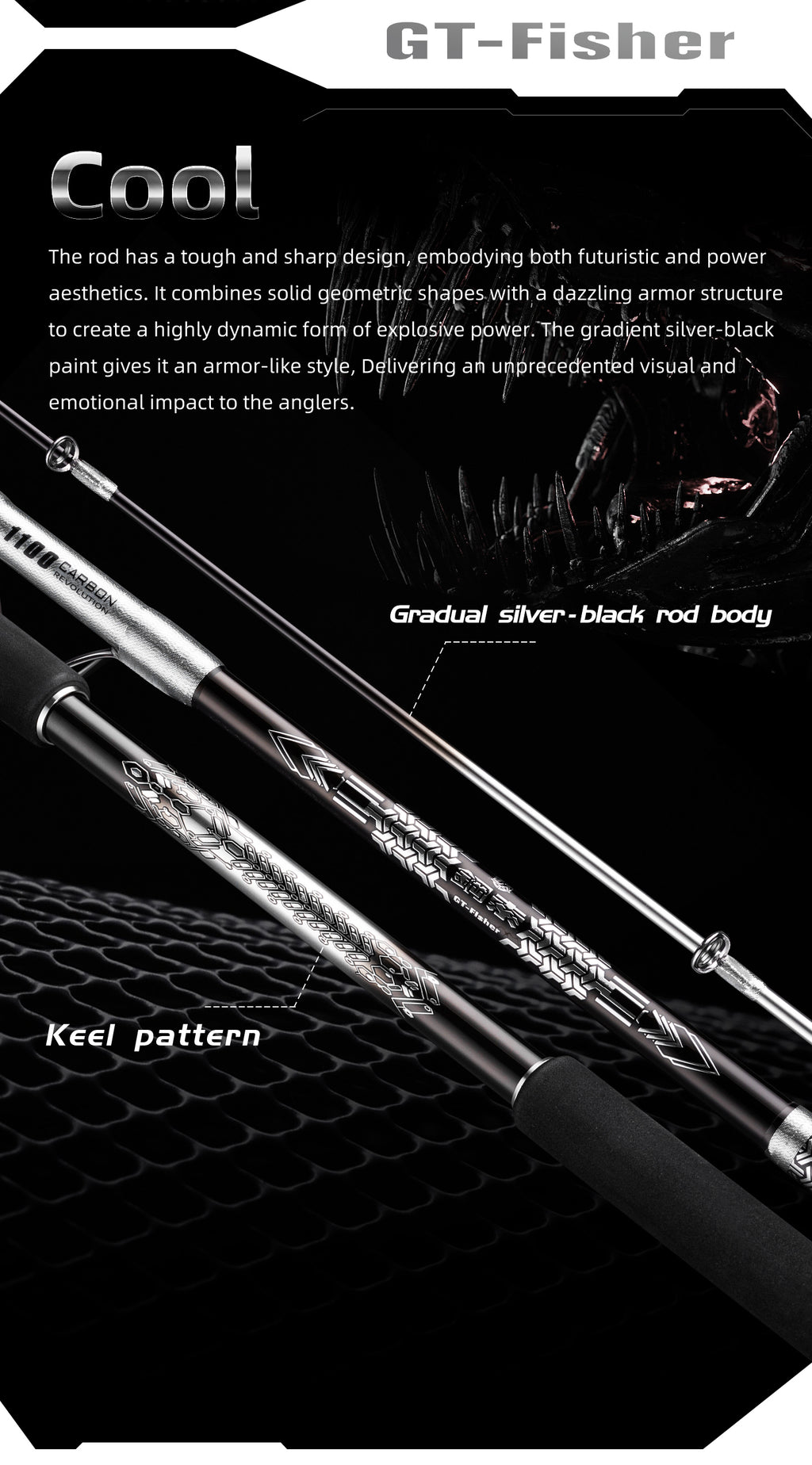 Ecooda Steel Cable GT711 Light Popping Rod