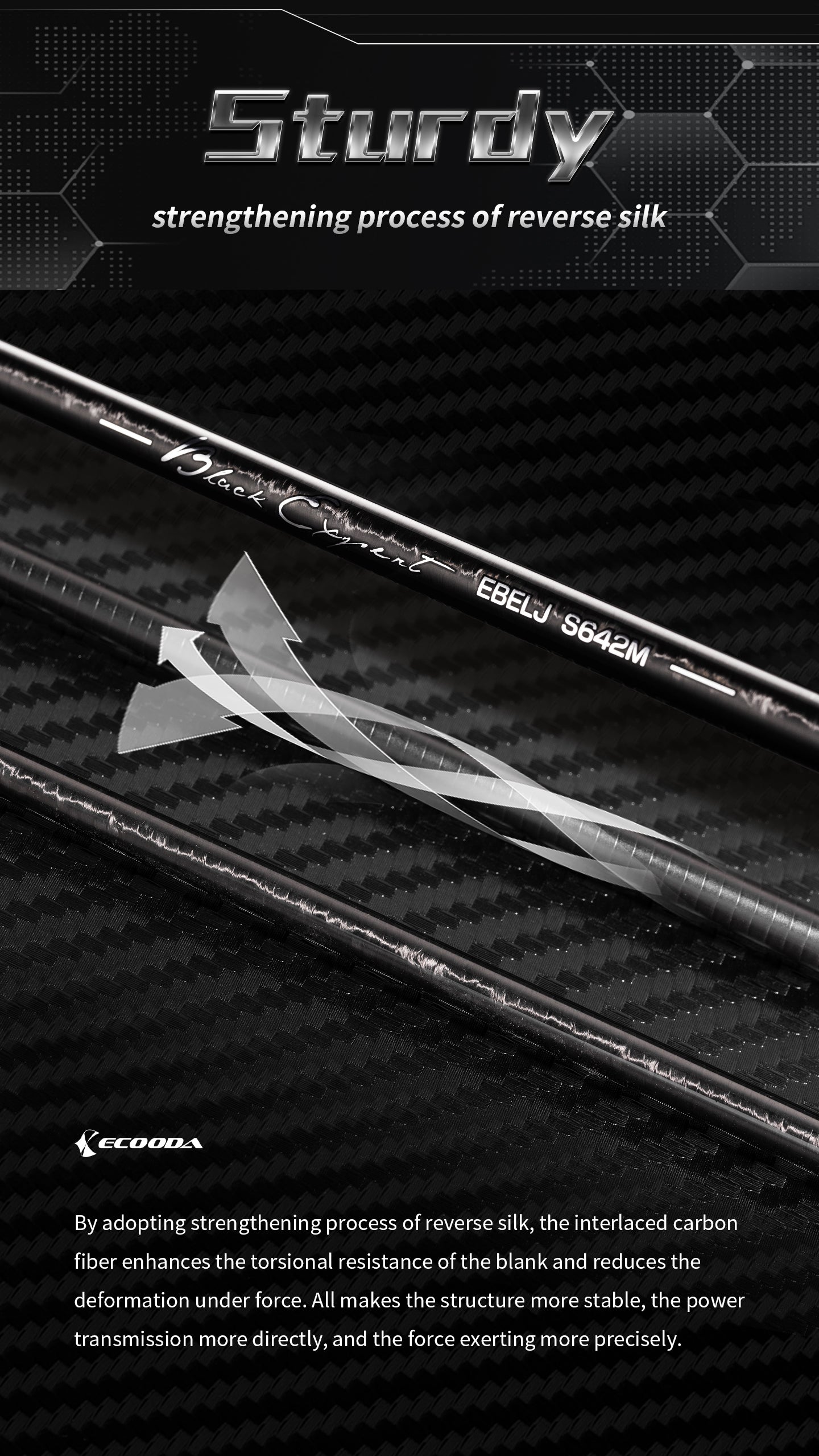 Ecooda Black Expert III Light Jigging Rod & Slow Jigging Rod