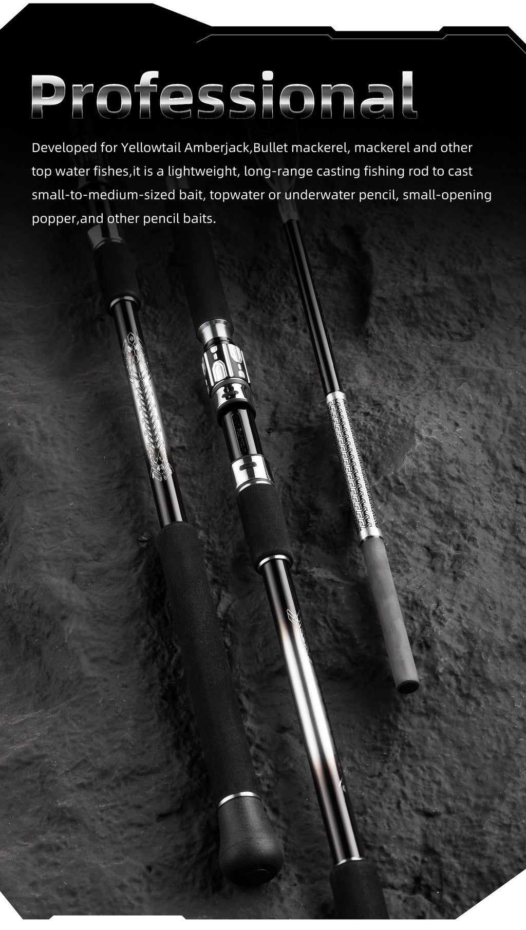 Ecooda Steel Cable GT711 Light Popping Rod