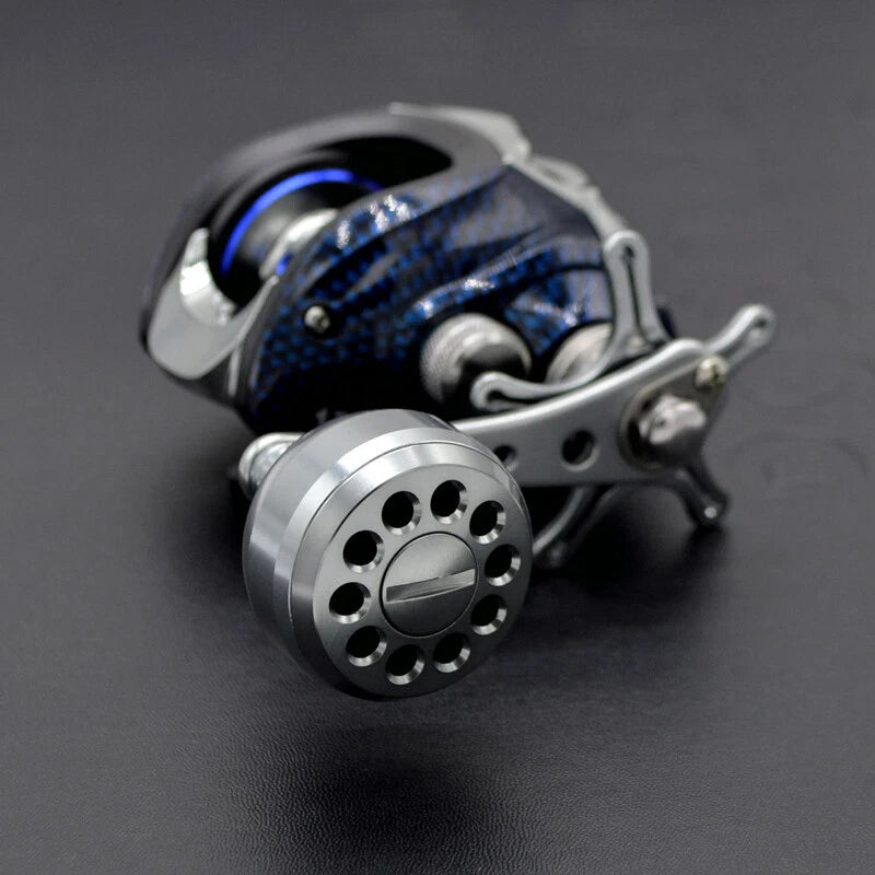 Bass Casting Fishing 7.1:1 Gear Ratio Ultra Smooth Baitcast Reel w/ Power Handle