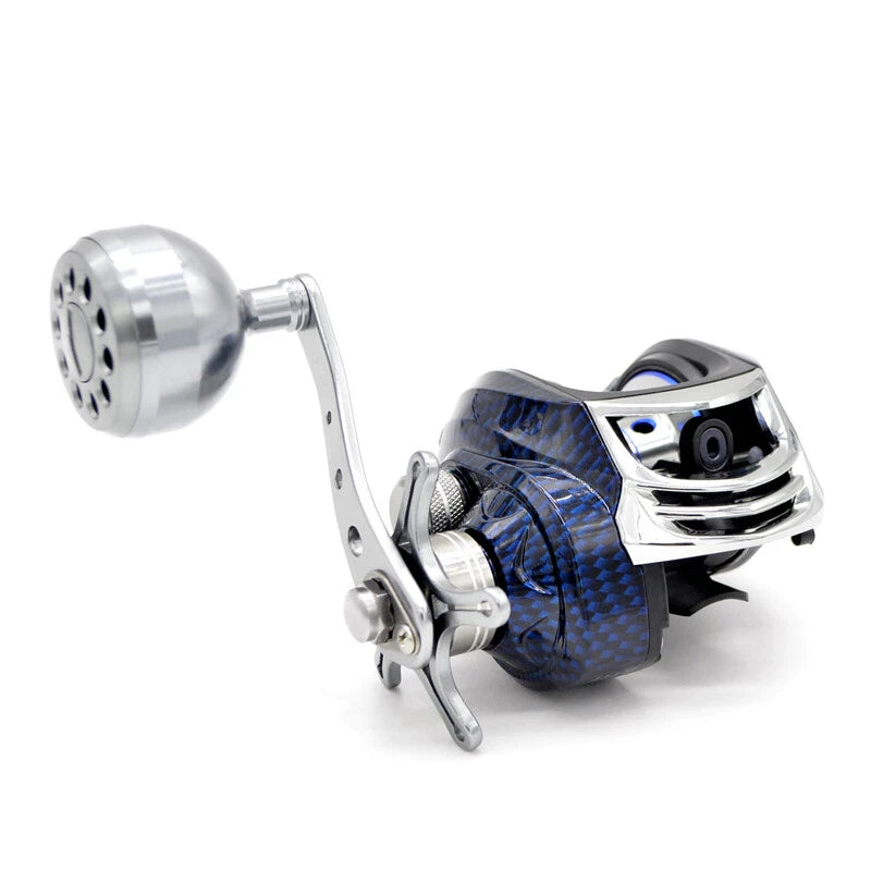 Bass Casting Fishing 7.1:1 Gear Ratio Ultra Smooth Baitcast Reel w/ Power Handle