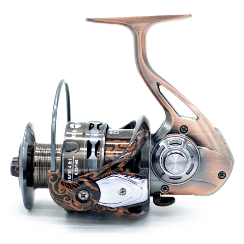 Spinning Fishing Reel 5+1 Bearings Aluminum Body