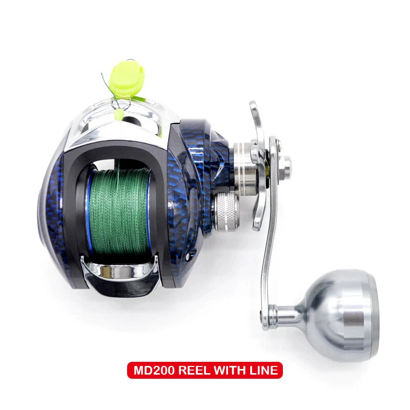 Bass Casting Fishing 7.1:1 Gear Ratio Ultra Smooth Baitcast Reel w/ Power Handle