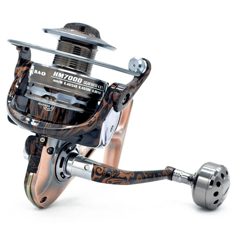 Spinning Fishing Reel 5+1 Bearings Aluminum Body